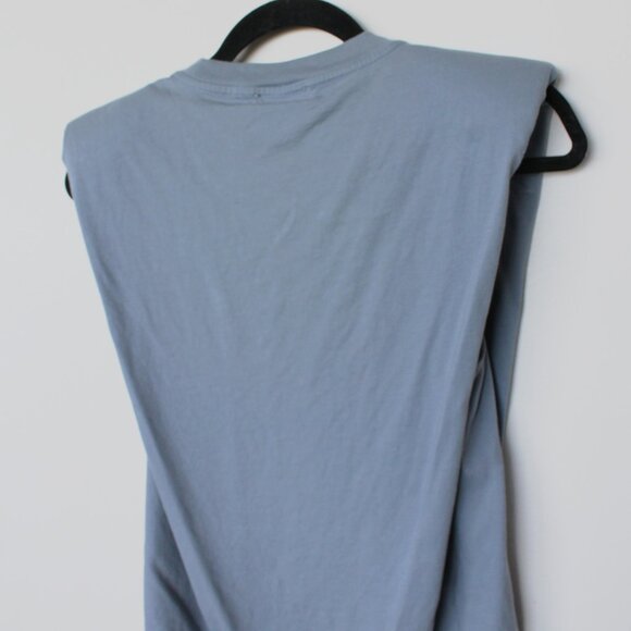Babaton Shoulder Pad Tank ~ XS ~ 2021 ~ Muted Blue Grey - Picture 2 of 7